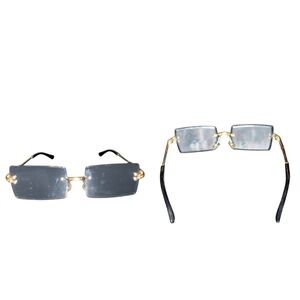 $1 item bundle Shein Super Lightweight Rectangle Rimless Versatil Sunglasses